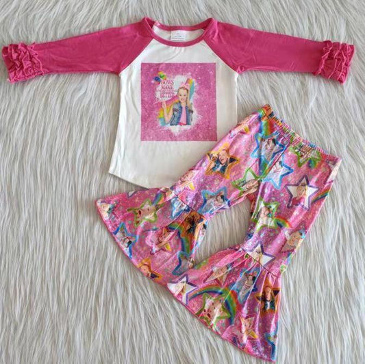 Promotion cartoon valentine's day kids clothes outfits14