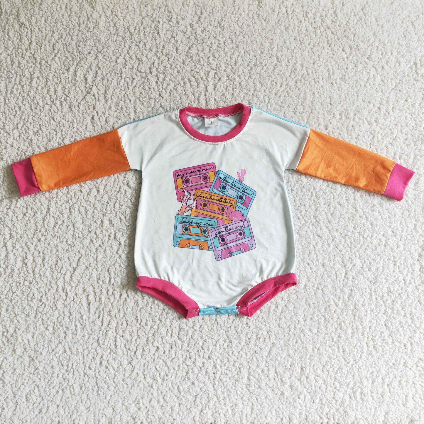 halloween long sleeve baby girl bubble romper 0928