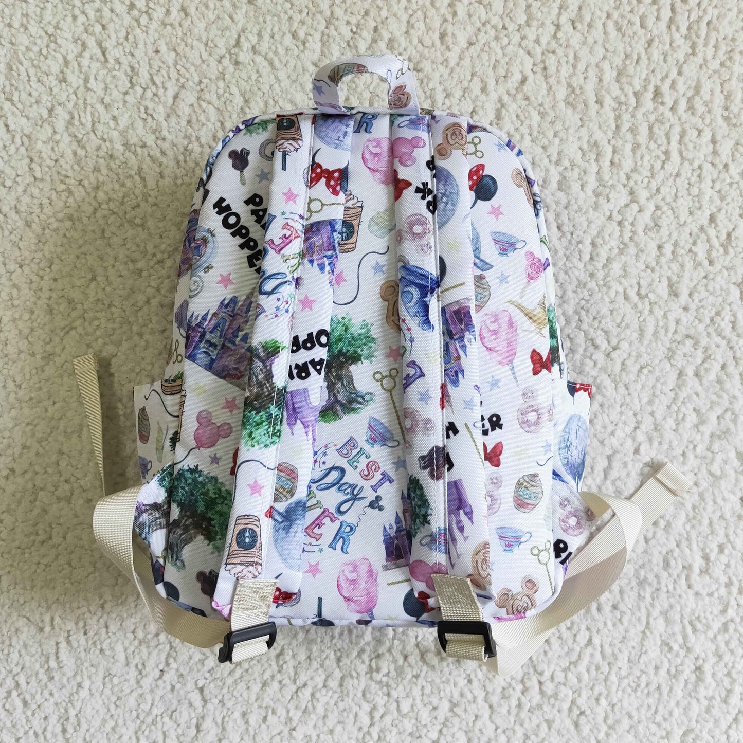 BA0010 RTS 10*13.9*4 inches purple mouse castle floral bag 0709