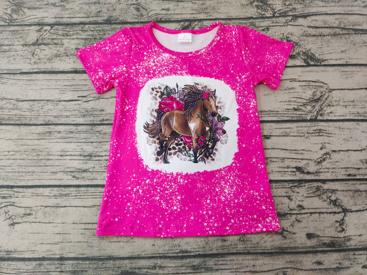 GT01 COW howdy flower horse Short sleeve girl top tee t-shirt preorder 1224