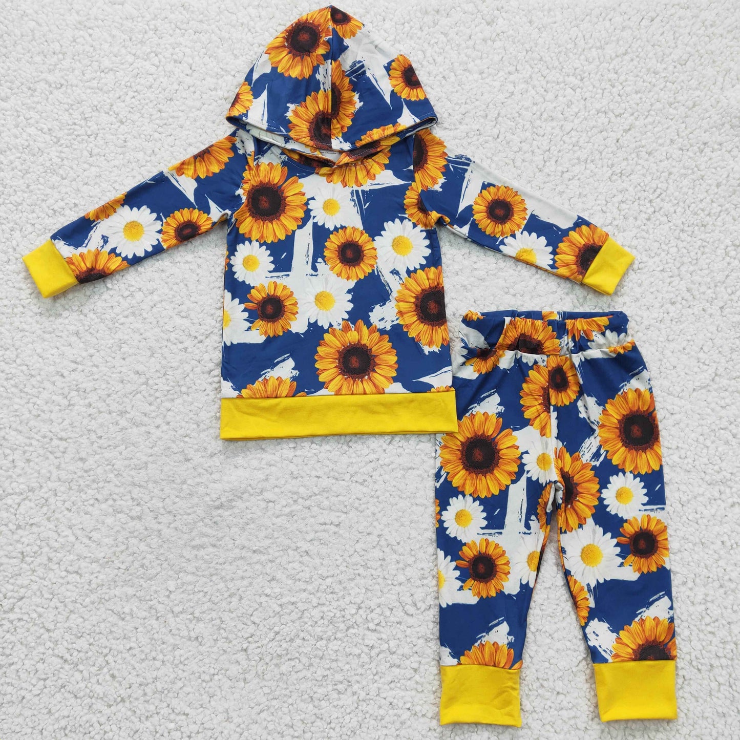 6 B10-5 Sunflower print long sleeve Hoodie outfit 20230102 RTS