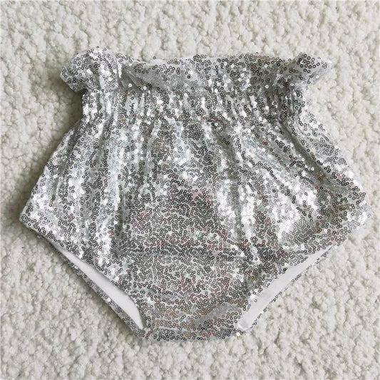 White sequin Bummies