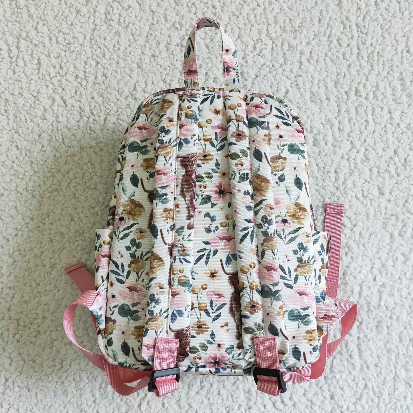 RTS 10*13.9*4inches pink cow floral bag   Free shipping order $100+ 