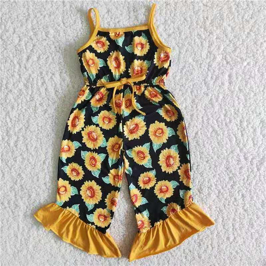 B14-22 sunflower sling jumpsuit overall RTS 1124