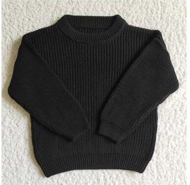 Black fashion sweater 0928