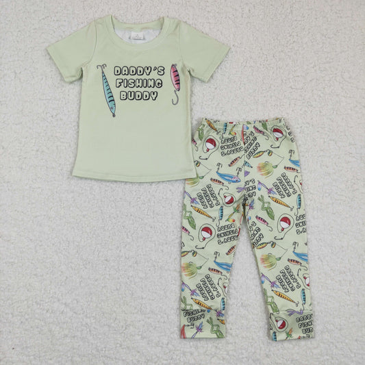 PROMOTION BSPO0038 bspo00fishing print short sleeve boy outfit RTS 202501