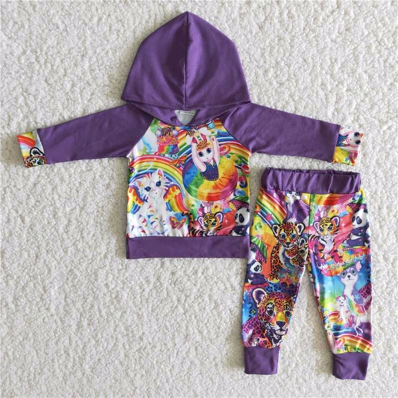 promotion 6 B11-3 purple raglan violet cartoon cat long sleeve Hoodie outfit RTS 202312