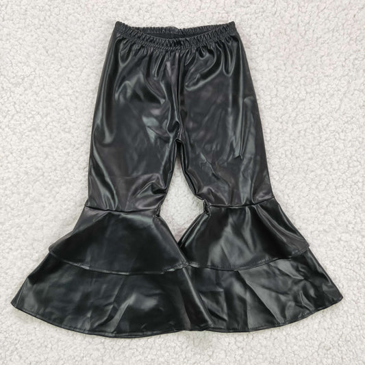 P0034 leather ruffle bell pants for girls 1027 RTS 1117