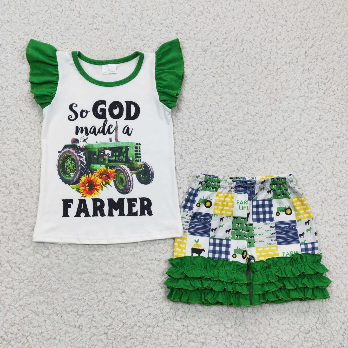 A14-3 RTS farm short sleeve shorts summer girl outfit 1229 RTS