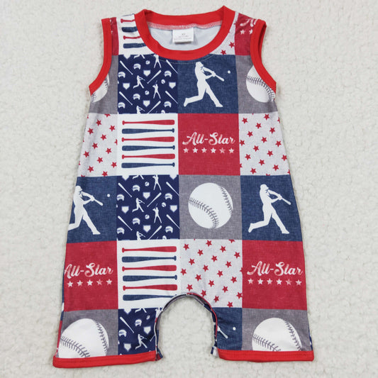 SR0356 short sleeve baseball boy bubble romper 20230414 RTS