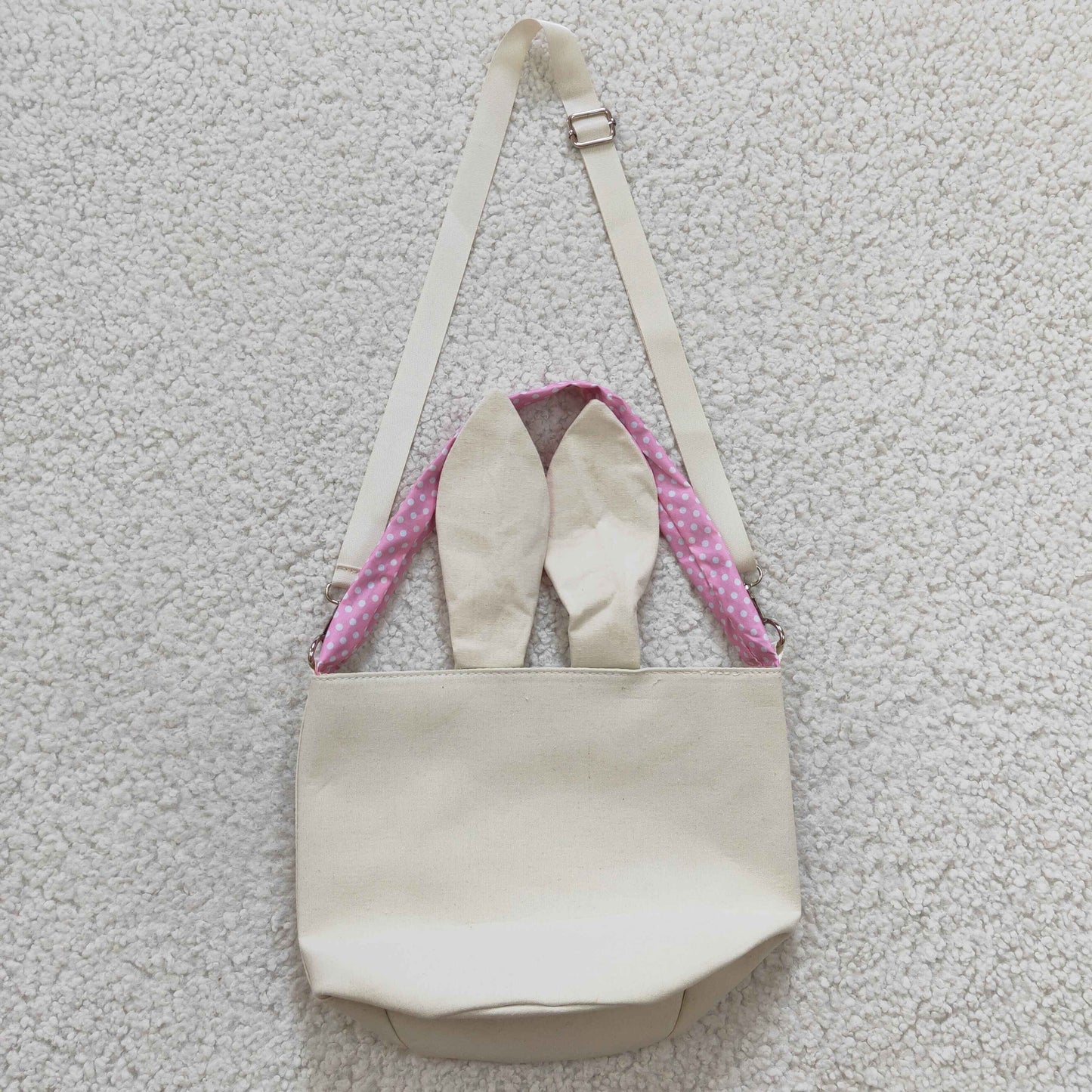 BA0031 pink rabbit canvas bag RTS 1230