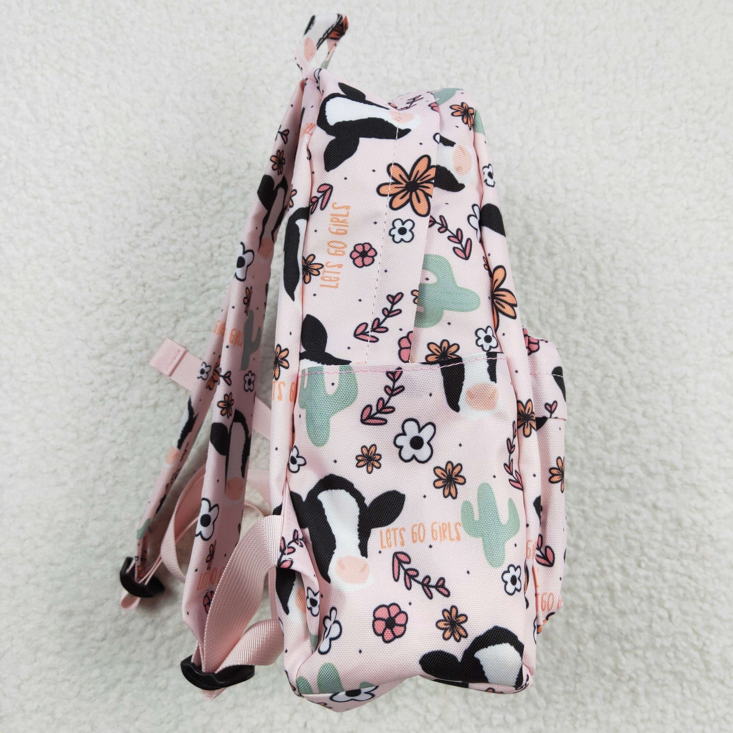 BA0036 10*13.9*4 inches western cow floral cactus pink backpack bag 20230306 RTS