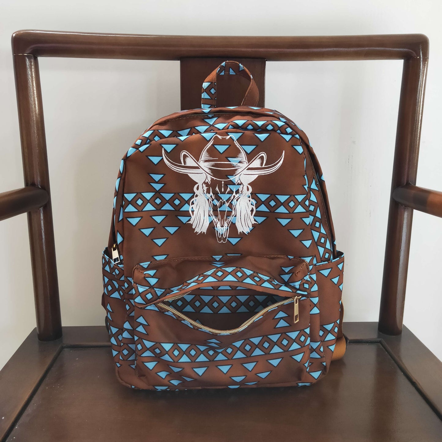 BA0048 10*13.9*4 inches western cow backpack bag 20230311 RTS