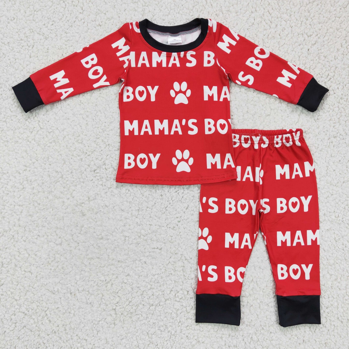 BLP0144 dad mama's boy long sleeve boy outfit pajamas RTS 1123