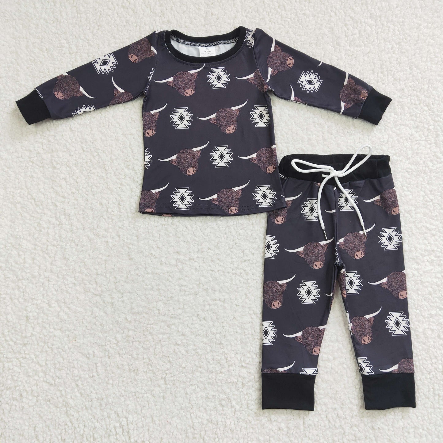 promotion BLP0153  purple short sleeve cow boy pajamas outfit 20230314 rts