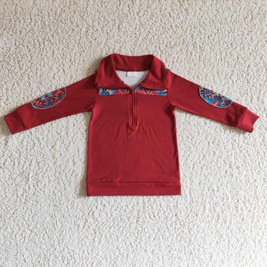 BT0080 zipper boy long sleeve coat pullover top RTS 1031