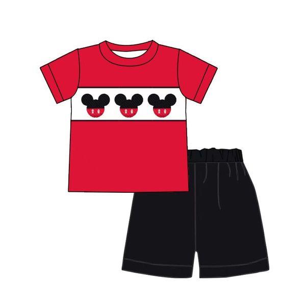 preorder short sleeve cartoon mouse summer set boy outfit  1025