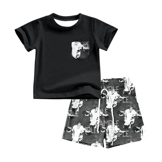 BSSO0266 rodeo short sleeve shorts boy outfit 20230403 preorder