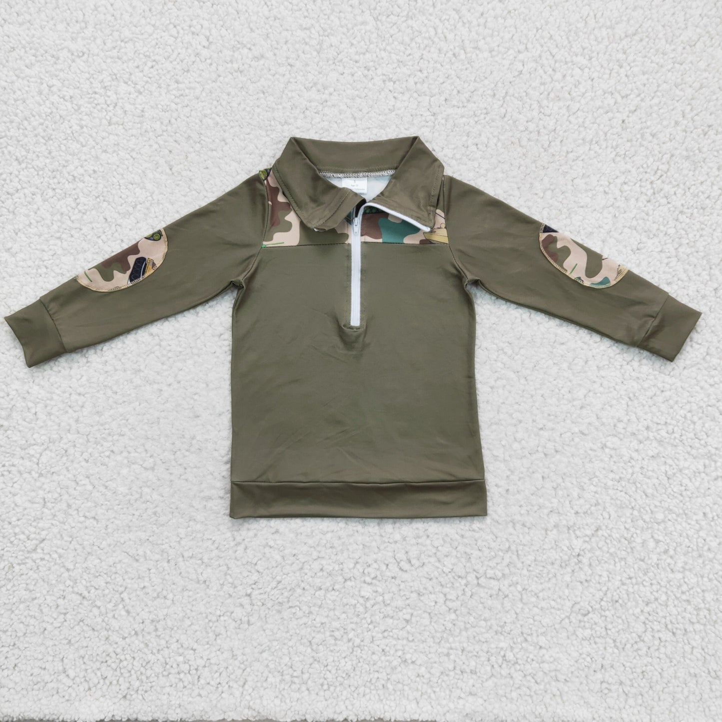 promotion rts Camo army green long sleeve GIRL pullover shirt top BT0098