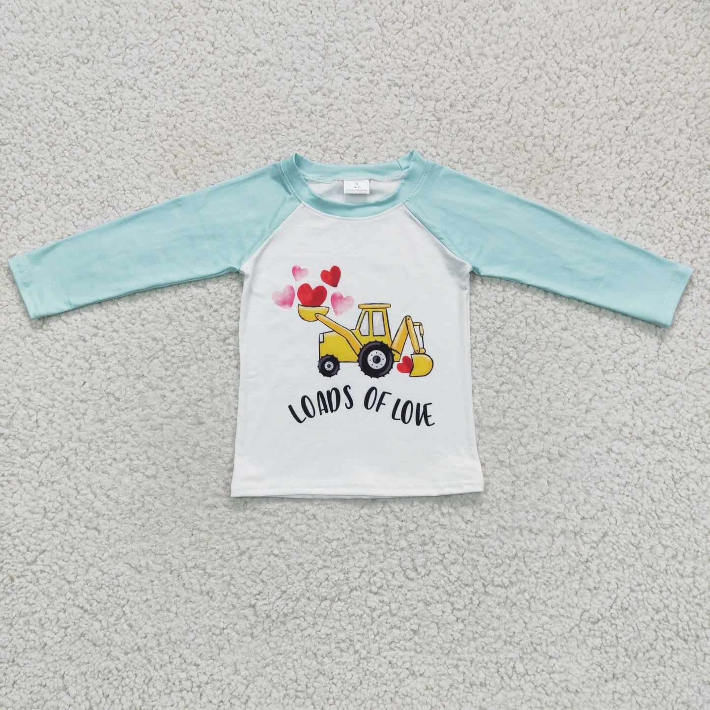 Tractor LOVE long sleeve girl top tee t-shirt 1212 BT0122