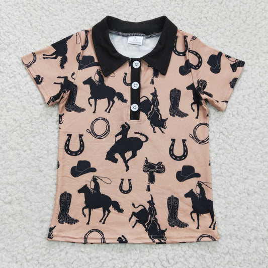 BT0132 horse hunting boy top pullover preorder 20230116  RTS