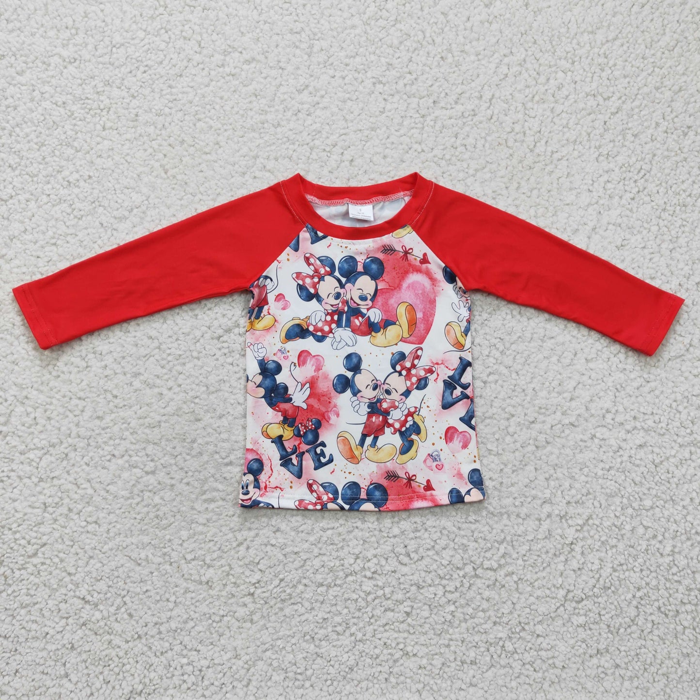 BT0157 cartoon mouse long sleeve girl top 1219 RTS