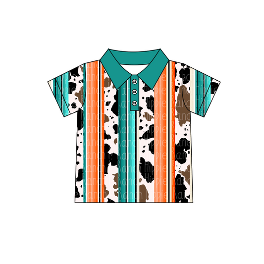 BT0167 short sleeve western horse boy shirt preorder 1123