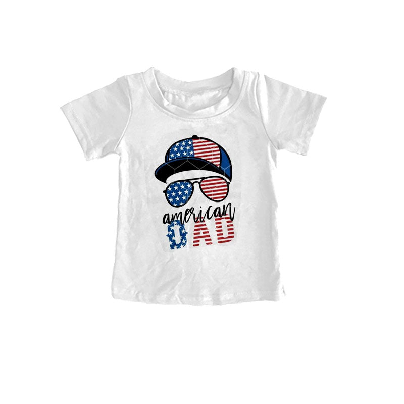 BT0187 Adult Dad American National Day Dad boy tee top t-shirt short sleeve preorder 20230109