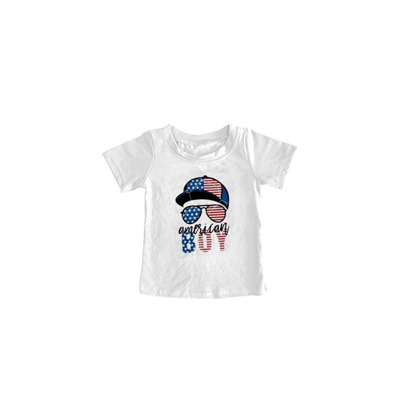 BT0188 American National Day boy tee top t-shirt short sleeve preorder 20230109