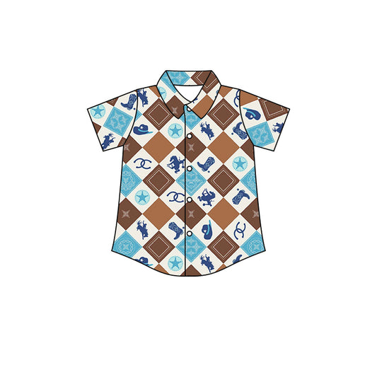 BT0190 preorder western button boy top shirt 20230104