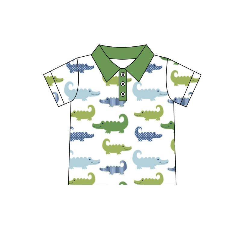 preorder BT0199 short sleeve dinosaur summer boy tee top t-shirt