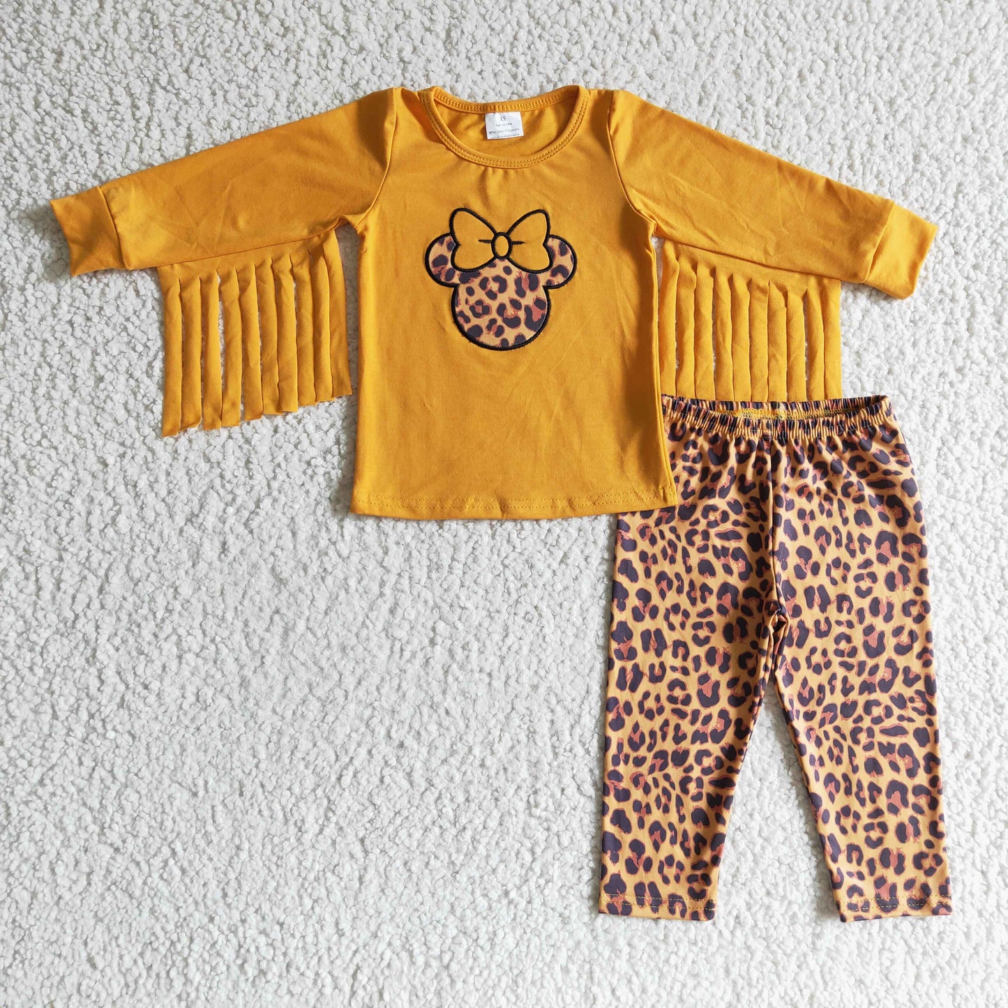 1014 rts orange long tassel sleeve long bell bottom pumpkin pants girl outfit halloween
