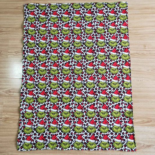 christmas green cartoon baby blanket 29*43inches