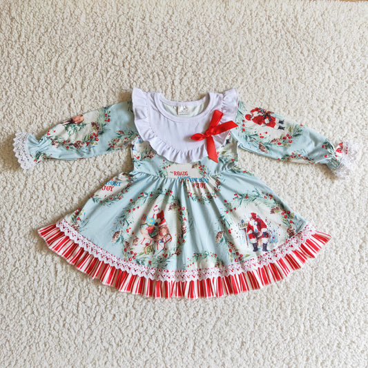RTS 1005 long sleeve Christmas Santa girl dress
