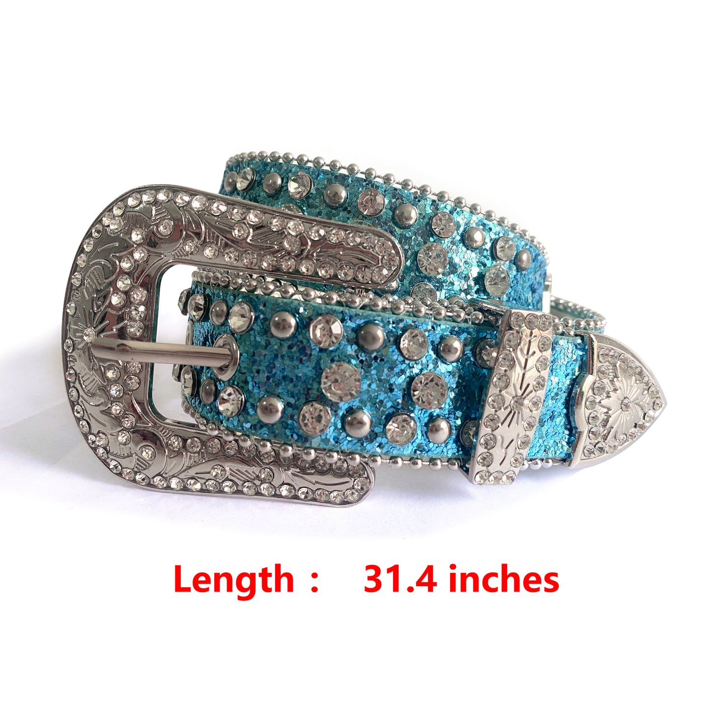 GB0008 RTS waistband Gem blue sequin 1213