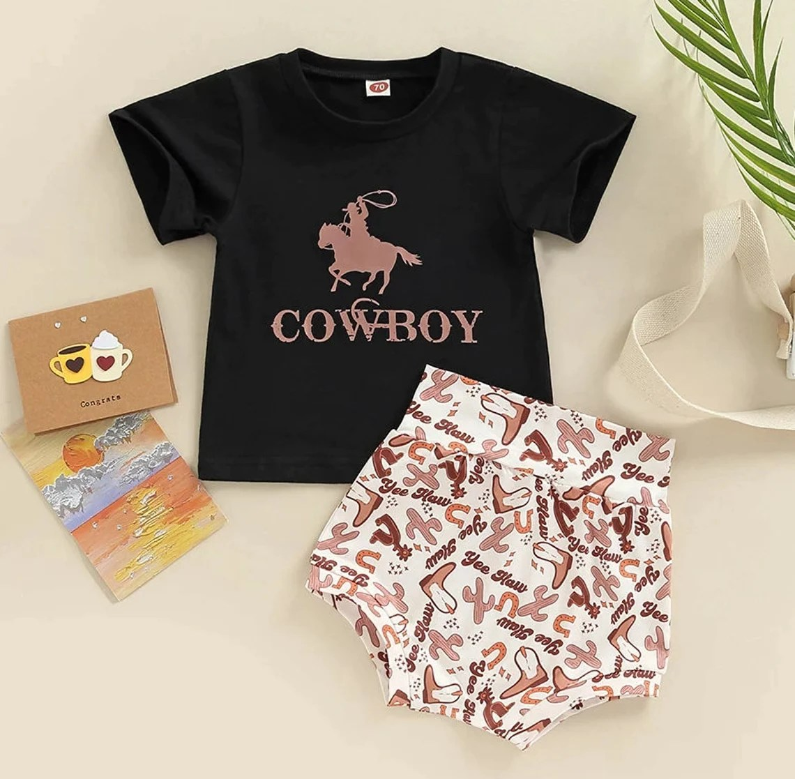 GBO0076 cowboy bummies girl summer outfit 20230106 preorder