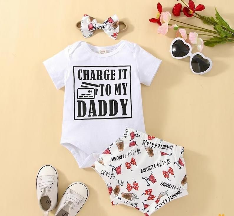 preorder GBO0080 shopping Daddy summer girl bummies outfit 20230112