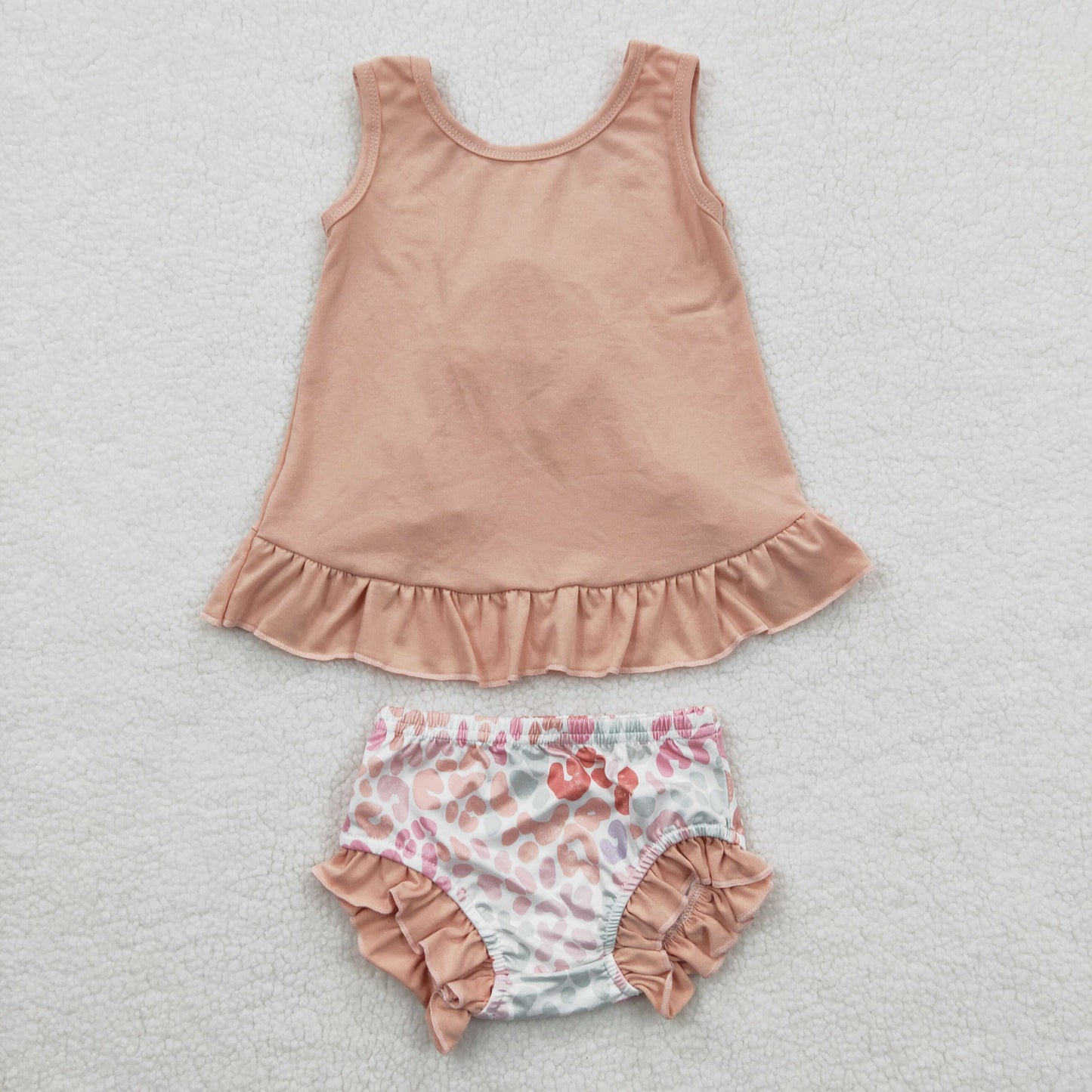 GBO0122 (choose headband below)  bow summer short sleeve girl bummie set 3pcs girl outfit 20230405