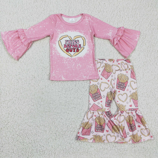 GLP0354 RTS fires long sleeve girl outfit set 1121