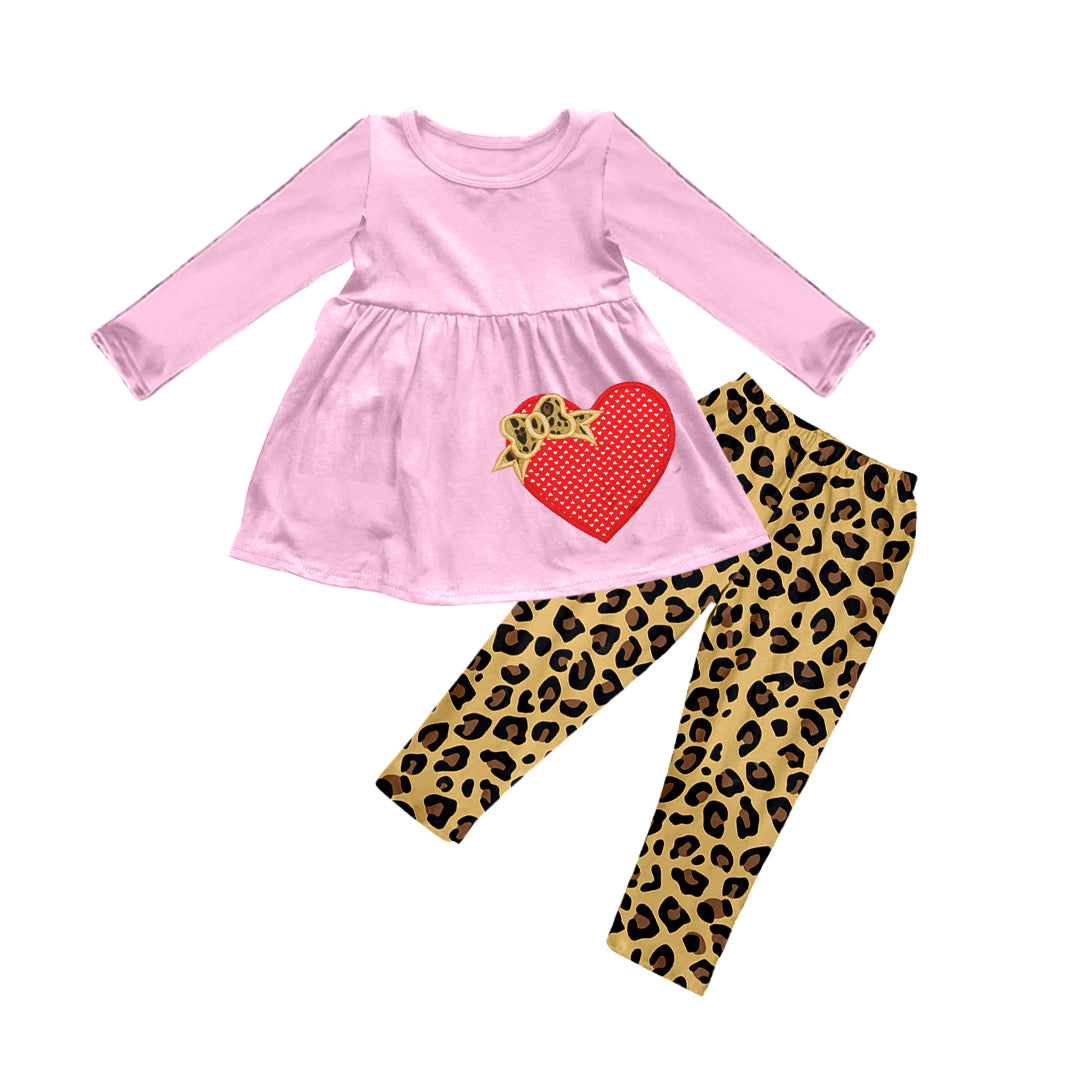 1029 preorder GLP0382 long sleeve cow love valentina leopard girl outfit