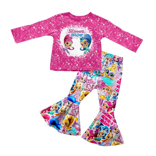 GLP0391 preorder long sleeve Cartoon fish shine girl outfit 1115