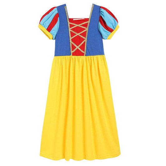 Preorder cartoon snow dress long sleeve girl dress 0720