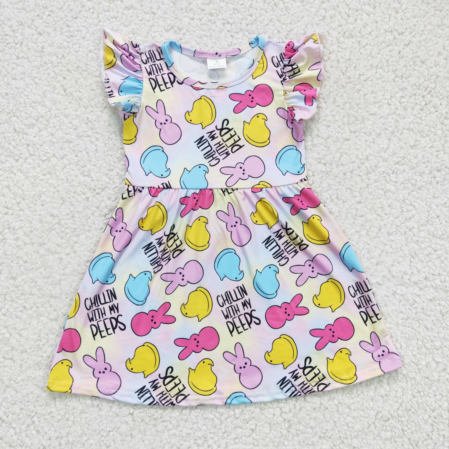 GSD0159 short sleeve Easter bunny girl dress 1204 RTS