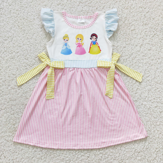 GSD0176 short sleeve princess bow girl dress preorder 1219 RTS