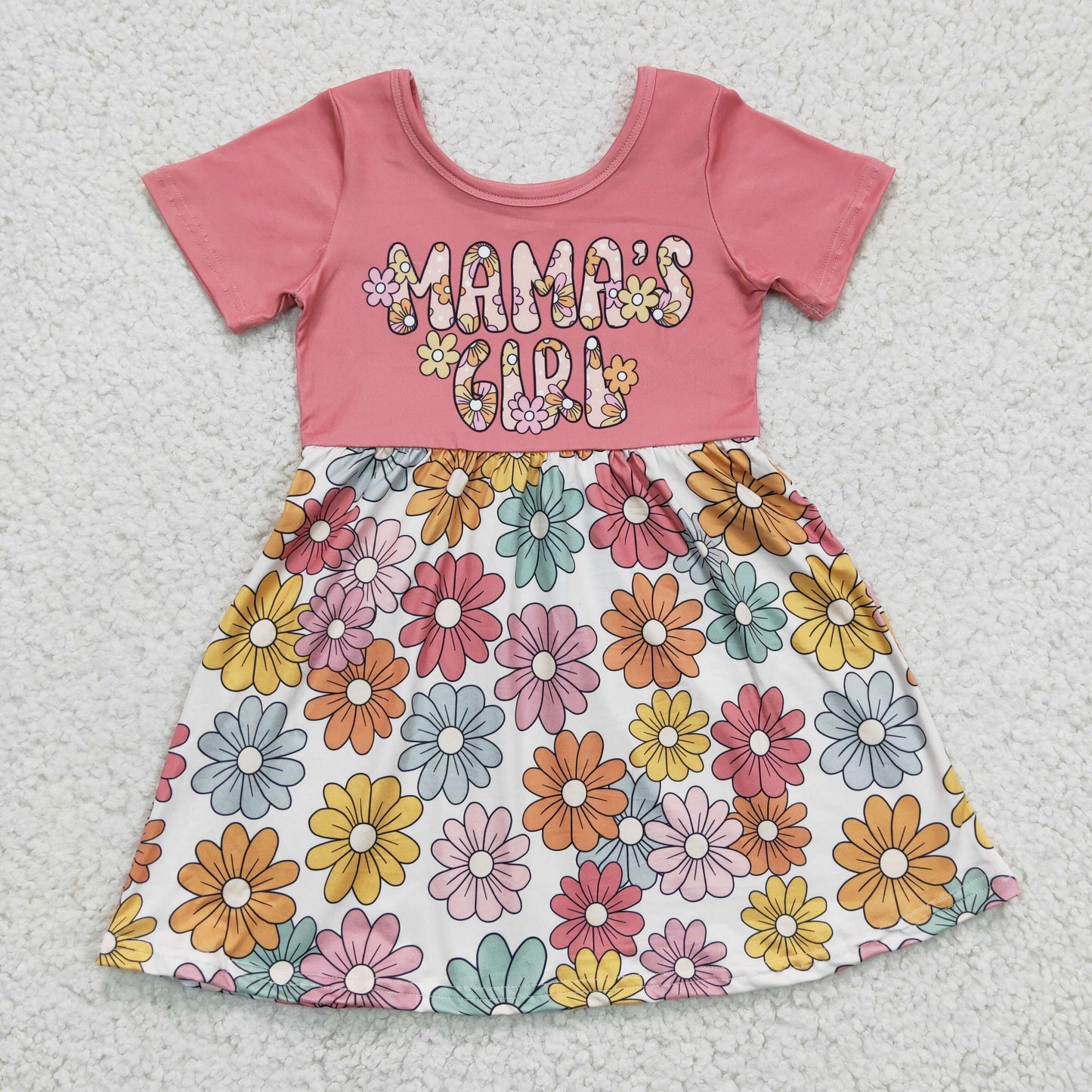 promotion GSD0183 short sleeve flower mamas girl dress RTS 20230727