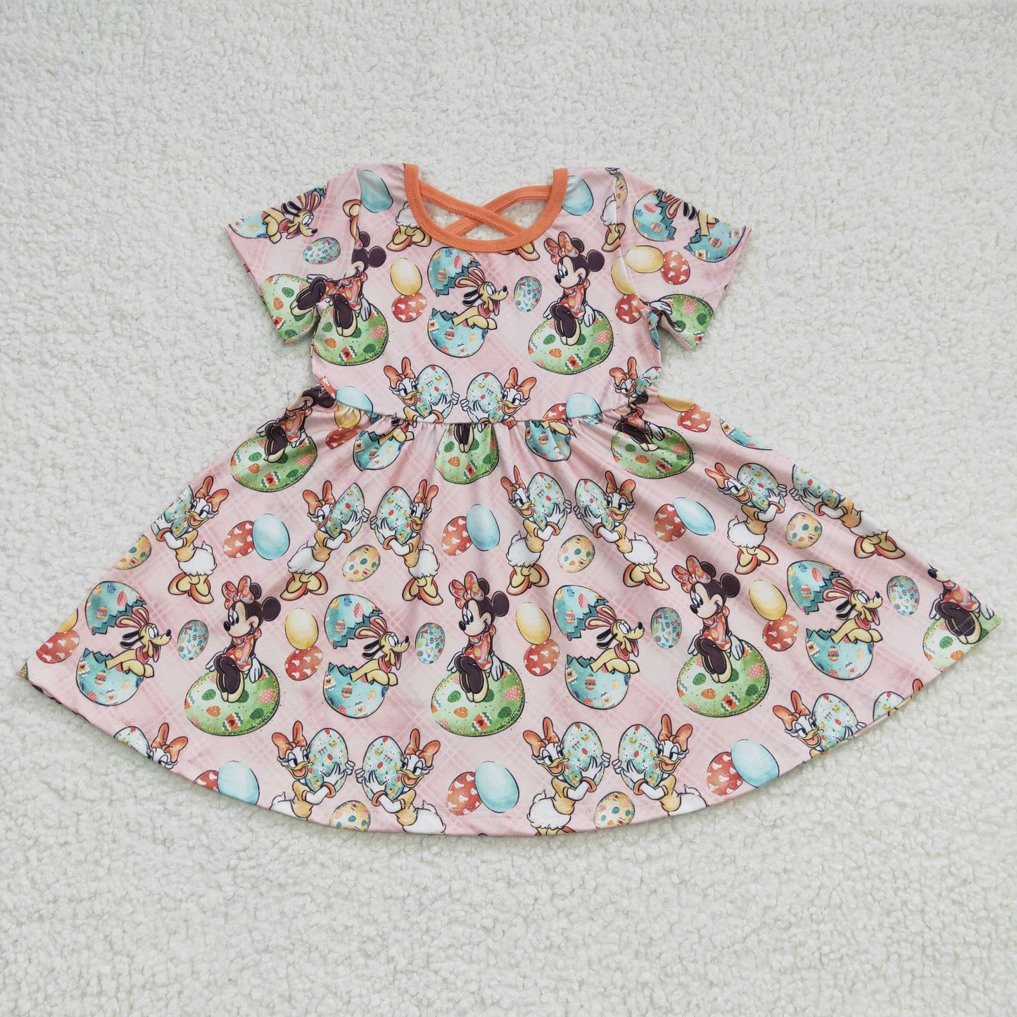 GSD0222 mouse short sleeve Easter egg girl dress 20230221 RTS