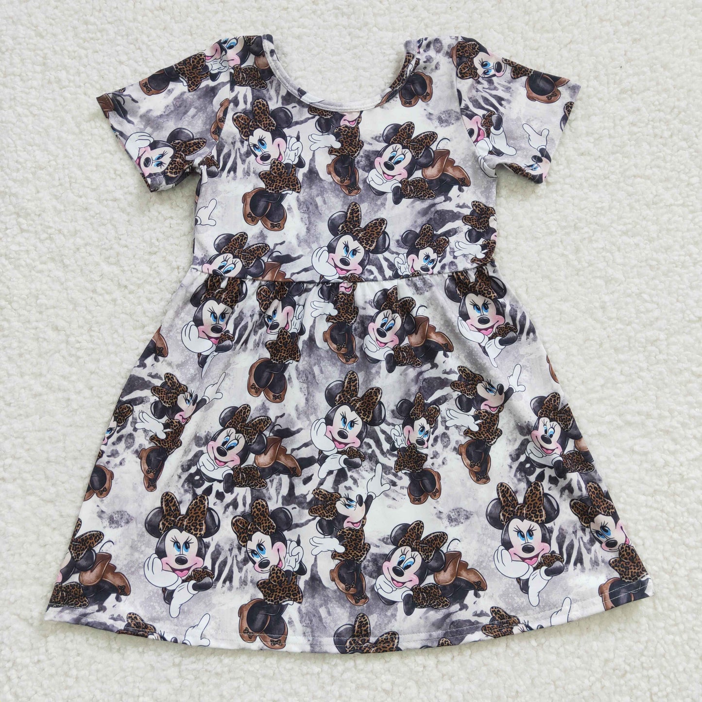 promotion GSD0232 mouse short sleeve girl dress 21 RTS