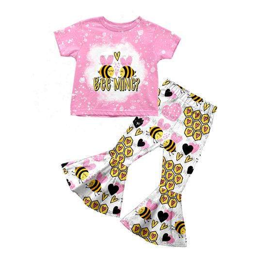 GSPO0298 preorder bee love short sleeve girl outfit 1104