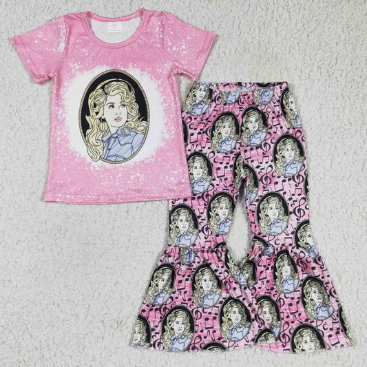 GSPO0322 RTS music dolly short sleeve girl outfit 1209