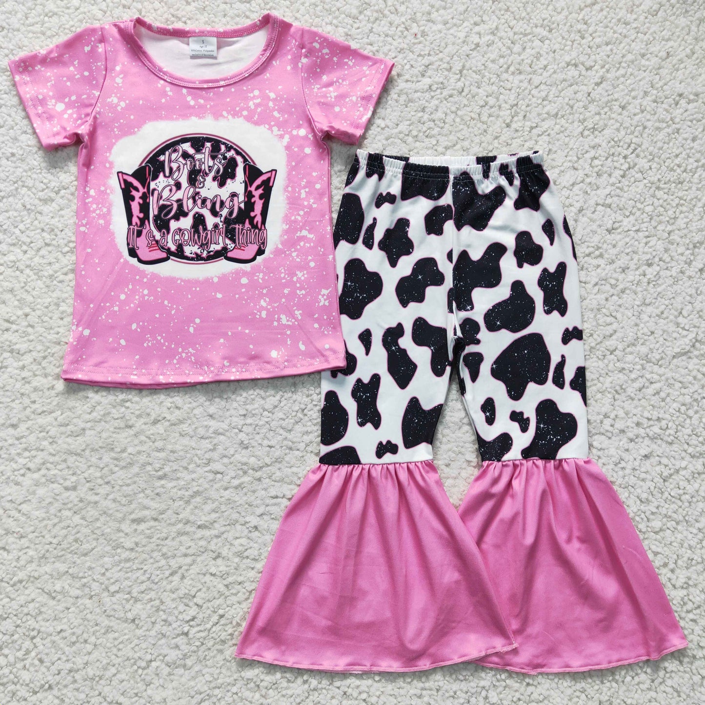 GSPO0325 cowgirl short sleeve boots cow girl outfit 20230105 RTS